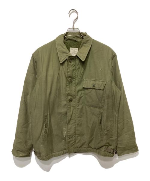 US ARMY（ユーエスアーミー）US ARMY (ユーエスアーミー) A-2デッキジャケット オリーブ サイズ:Lの古着・服飾アイテム