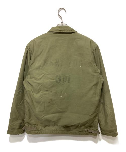 US ARMY（ユーエスアーミー）US ARMY (ユーエスアーミー) A-2デッキジャケット オリーブ サイズ:Lの古着・服飾アイテム