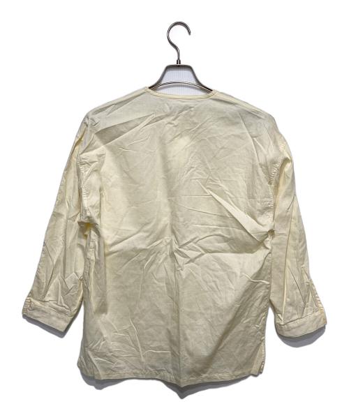 CELINE（セリーヌ）CELINE (セリーヌ) ロゴ刺繍プルオーバーシャツ イエロー サイズ:Mの古着・服飾アイテム