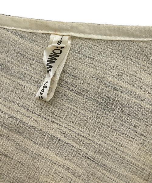 COMME des GARCONS（コムデギャルソン）COMME des GARCONS (コムデギャルソン) ウールコットン変形ノースリーブワンピース ベージュ サイズ:Sの古着・服飾アイテム