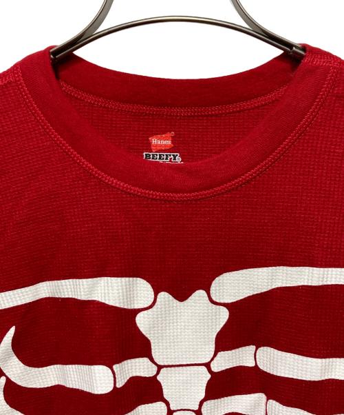 SUPREME（シュプリーム）Supreme (シュプリーム) Hanes (ヘインズ) Bones Thermal Crew レッド サイズ:Lの古着・服飾アイテム