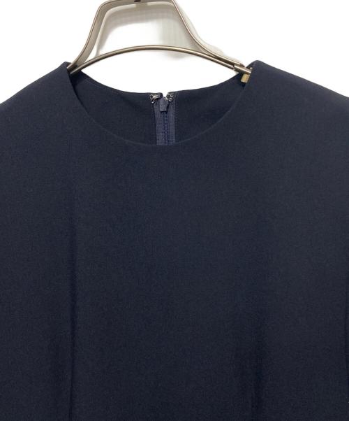 ETRE（エトレ）etre (エトレ) ダブルクロスウエストマークドレス ネイビー サイズ:Mの古着・服飾アイテム