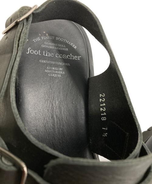 foot the coacher（フットザコーチャー）foot the coacher (フットザコーチャー) サンダル ブラック サイズ:7 1/2の古着・服飾アイテム