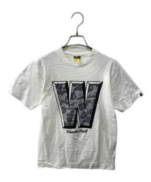 A BATHING APE（アベイシングエイプ）の古着「プリントTシャツ」｜ホワイト