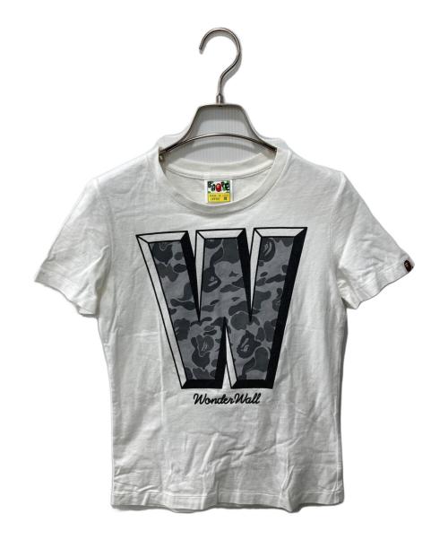 A BATHING APE（アベイシングエイプ）A BATHING APE (アベイシングエイプ) プリントTシャツ ホワイト サイズ:XSの古着・服飾アイテム