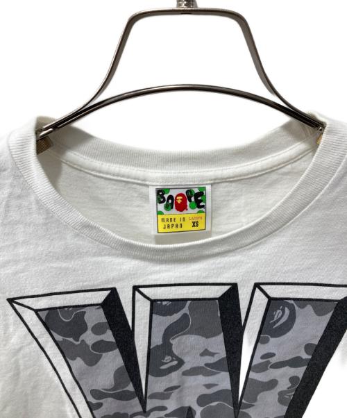 A BATHING APE（アベイシングエイプ）A BATHING APE (アベイシングエイプ) プリントTシャツ ホワイト サイズ:XSの古着・服飾アイテム