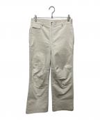 D-VECディーベック）の古着「フロントジップ膝ダーツストレッチツイルパンツ」｜ベージュ