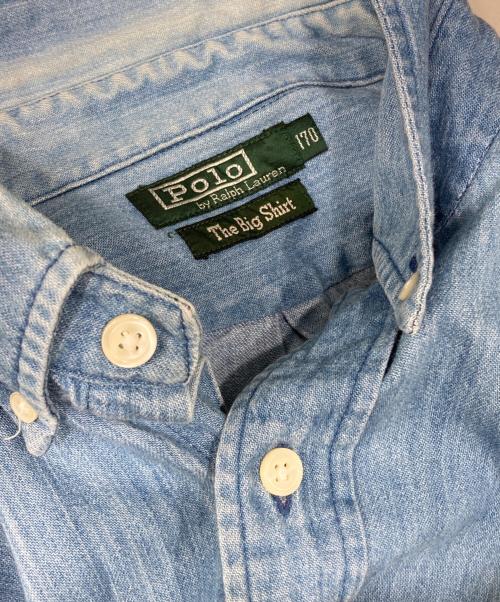 POLO RALPH LAUREN（ポロ・ラルフローレン）POLO RALPH LAUREN (ポロ・ラルフローレン) ダンガリーシャツ インディゴ サイズ:170の古着・服飾アイテム