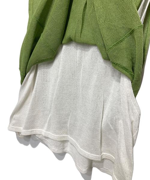 refomed（リフォメッド）refomed (リフォメッド) COTTON LAYERED MESH BIBS グリーン サイズ:2の古着・服飾アイテム