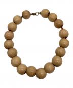 m's braqueエムズブラック）の古着「VINTAGE WOOD NECKLACE/ネックレス」｜ベージュ