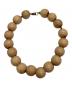 m's braque（エムズブラック）の古着「VINTAGE WOOD NECKLACE/ネックレス」｜ベージュ