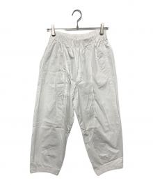KAGURE（カグレ）の古着「コットンクロップドパンツ」｜ホワイト