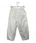 kagure (カグレ) コットンクロップドパンツ ホワイト サイズ:free：5000円