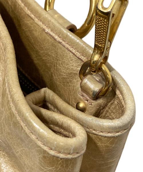 MIU MIU（ミュウミュウ）MIU MIU (ミュウミュウ) 2WAYバッグ ブラウンの古着・服飾アイテム