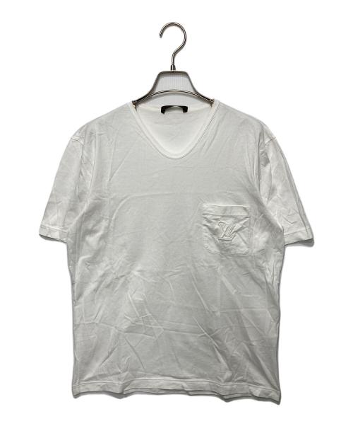 LOUIS VUITTON（ルイ ヴィトン）LOUIS VUITTON (ルイ ヴィトン) LVポケットTシャツ ホワイト サイズ:Mの古着・服飾アイテム