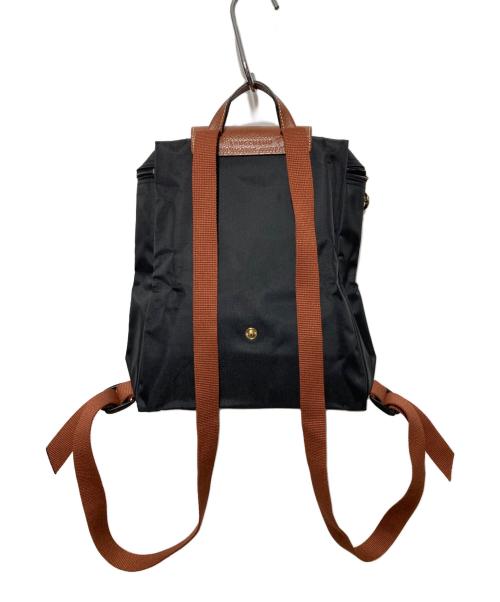 LONGCHAMP（ロンシャン）LONGCHAMP (ロンシャン) ル プリアージュ オリジナル リュックサック ブラウン×ブラックの古着・服飾アイテム