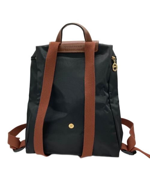 LONGCHAMP（ロンシャン）LONGCHAMP (ロンシャン) ル プリアージュ オリジナル リュックサック ブラウン×ブラックの古着・服飾アイテム