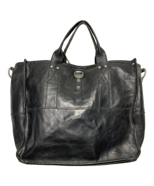 THE RUGGED MUSEUM（ラギッドミュージアム）THE RUGGED MUSEUM (ラギッドミュージアム) レザーショルダーバッグ ブラックの古着・服飾アイテム