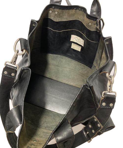 THE RUGGED MUSEUM（ラギッドミュージアム）THE RUGGED MUSEUM (ラギッドミュージアム) レザーショルダーバッグ ブラックの古着・服飾アイテム