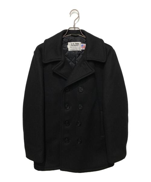 Schott（ショット）Schott (ショット) Pコート ブラック サイズ:38の古着・服飾アイテム