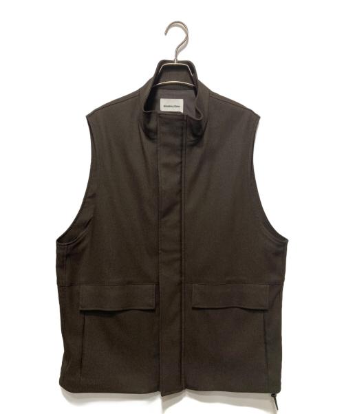 MONKEY TIME（モンキータイム）MONKEY TIME (モンキータイム) ポリエステルツイルジップベスト ブラウン サイズ:Mの古着・服飾アイテム