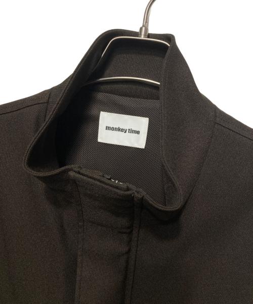MONKEY TIME（モンキータイム）MONKEY TIME (モンキータイム) ポリエステルツイルジップベスト ブラウン サイズ:Mの古着・服飾アイテム