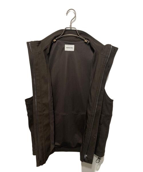 MONKEY TIME（モンキータイム）MONKEY TIME (モンキータイム) ポリエステルツイルジップベスト ブラウン サイズ:Mの古着・服飾アイテム
