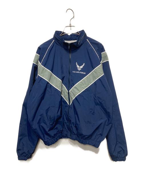 U.S.AIR FORCE（ユーエスエアフォース）U.S.AIR FORCE (ユーエスエアフォース) AF PTU トレーニングジャケット ネイビー サイズ:XSの古着・服飾アイテム