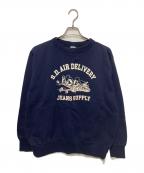 STUDIO D'ARTISANステュディオダルチザン）の古着「プリントスウェット」｜ネイビー