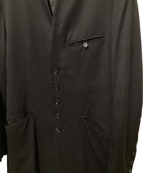 s'yte（サイト）s'yte (サイト) T/W GABARDINE COLLARLESS 5-BUTTON LONG JACKET ブラック サイズ:3の古着・服飾アイテム