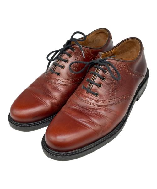 JOHNSTON&MURPHY（ジョンストン＆マーフィー）JOHNSTON&MURPHY (ジョンストン＆マーフィー) プレーントゥシューズ ブラウン サイズ:71/2の古着・服飾アイテム