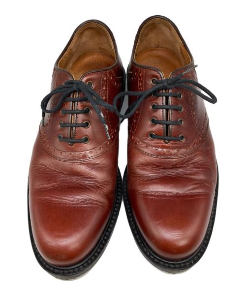 JOHNSTON&MURPHY（ジョンストン＆マーフィー）JOHNSTON&MURPHY (ジョンストン＆マーフィー) プレーントゥシューズ ブラウン サイズ:71/2の古着・服飾アイテム