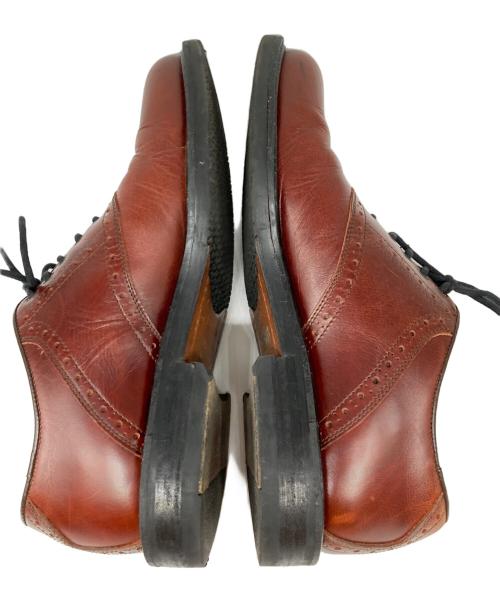 JOHNSTON&MURPHY（ジョンストン＆マーフィー）JOHNSTON&MURPHY (ジョンストン＆マーフィー) プレーントゥシューズ ブラウン サイズ:71/2の古着・服飾アイテム