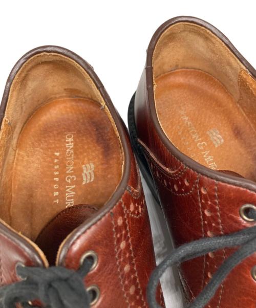 JOHNSTON&MURPHY（ジョンストン＆マーフィー）JOHNSTON&MURPHY (ジョンストン＆マーフィー) プレーントゥシューズ ブラウン サイズ:71/2の古着・服飾アイテム