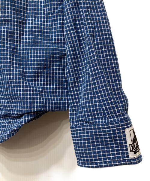 X-LARGE（エクストララージ）X-LARGE (エクストララージ) PLAID L/S SHIRT ブルー サイズ:XLの古着・服飾アイテム