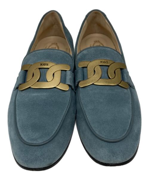 TOD'S（トッズ）TOD'S (トッズ) KATE ローファー ブルー サイズ:371/2の古着・服飾アイテム