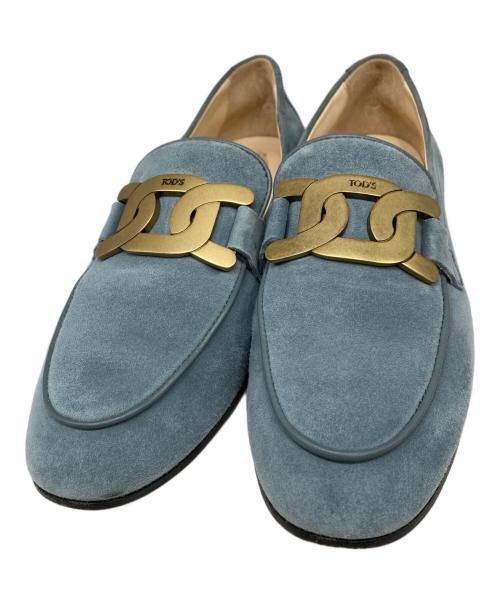 TOD'S（トッズ）TOD'S (トッズ) KATE ローファー ブルー サイズ:371/2の古着・服飾アイテム