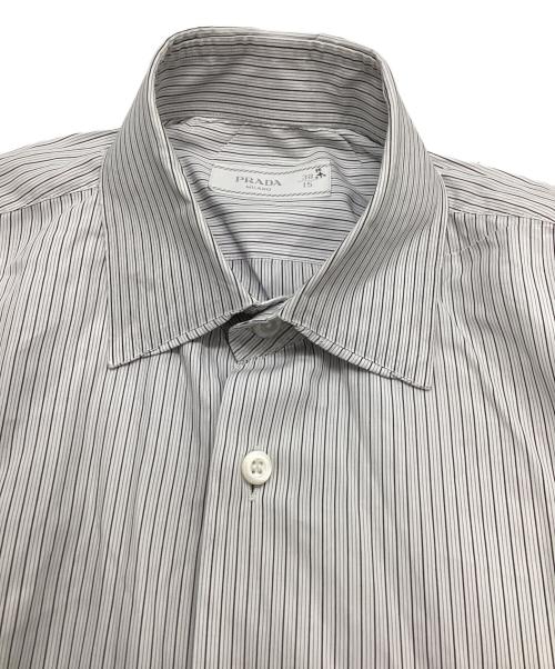 PRADA（プラダ）PRADA (プラダ) ストレッチポプリンシャツ ホワイト サイズ:38の古着・服飾アイテム
