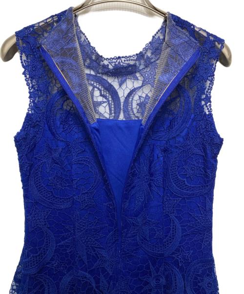 TADASHI SHOJI（タダシ ショージ）TADASHI SHOJI (タダシ ショージ) ムーンスターレースドレス ブルー サイズ:2の古着・服飾アイテム