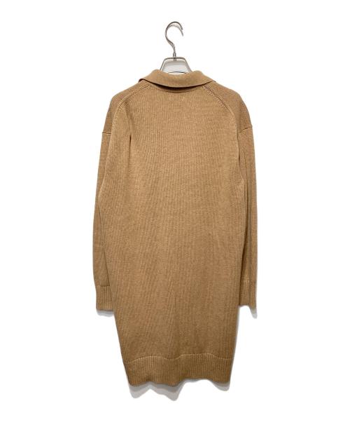POLO RALPH LAUREN（ポロ・ラルフローレン）POLO RALPH LAUREN (ポロ・ラルフローレン) コットンウールニットワンピース ベージュ サイズ:Sの古着・服飾アイテム