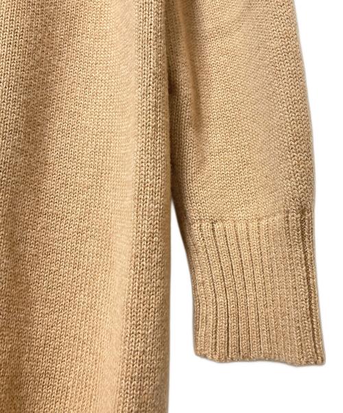 POLO RALPH LAUREN（ポロ・ラルフローレン）POLO RALPH LAUREN (ポロ・ラルフローレン) コットンウールニットワンピース ベージュ サイズ:Sの古着・服飾アイテム