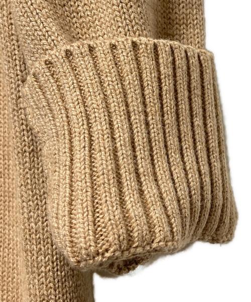 POLO RALPH LAUREN（ポロ・ラルフローレン）POLO RALPH LAUREN (ポロ・ラルフローレン) コットンウールニットワンピース ベージュ サイズ:Sの古着・服飾アイテム