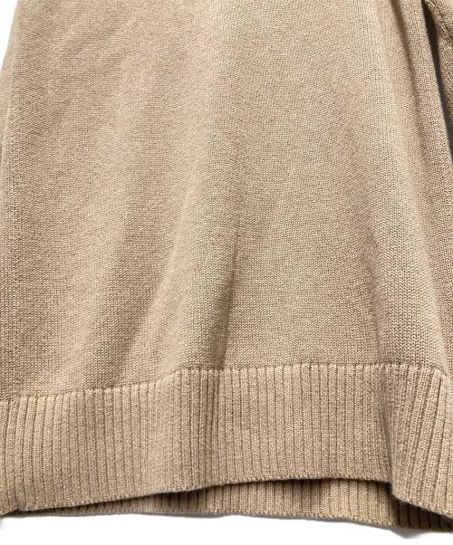 POLO RALPH LAUREN（ポロ・ラルフローレン）POLO RALPH LAUREN (ポロ・ラルフローレン) コットンウールニットワンピース ベージュ サイズ:Sの古着・服飾アイテム