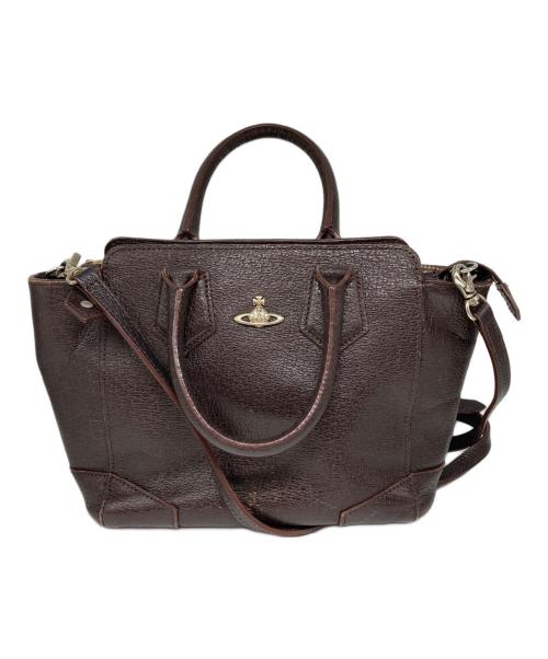 Vivienne Westwood（ヴィヴィアンウエストウッド）Vivienne Westwood (ヴィヴィアンウエストウッド) 2WAYバッグ ブラウンの古着・服飾アイテム
