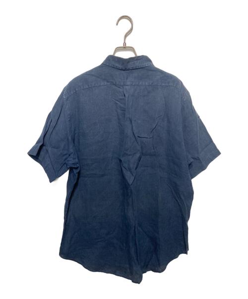 RALPH LAUREN（ラルフローレン）RALPH LAUREN (ラルフローレン) リネンシャツ ネイビー サイズ:Ｌの古着・服飾アイテム