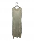 PLEATS PLEASEプリーツプリーズ）の古着「プリーツワンピース」｜カーキ