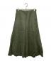 AURALEE（オーラリー）の古着「LIGHT MELTON FLARE SKIRT」｜カーキ