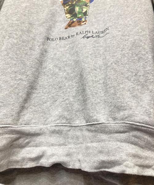 POLO RALPH LAUREN（ポロ・ラルフローレン）POLO RALPH LAUREN (ポロ・ラルフローレン) ポロベアプリントパーカー グレー サイズ:Sの古着・服飾アイテム