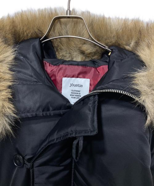 jouetie（ジュエティ）jouetie (ジュエティ) ルーズN2Bブルゾン ファーフード付き ブラック サイズ:M 未使用品の古着・服飾アイテム