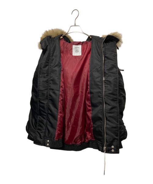 jouetie（ジュエティ）jouetie (ジュエティ) ルーズN2Bブルゾン ファーフード付き ブラック サイズ:M 未使用品の古着・服飾アイテム